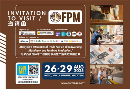 Malaysia's International Trade Fair on Woodworking Machinery and Furniture Production